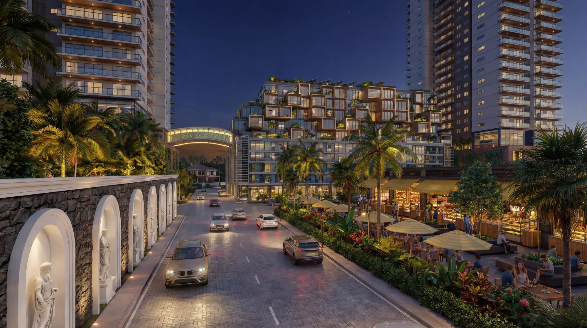 Bellevue Night Exterior